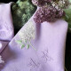 Deux Serviettes de bain brodées antiques - Collection LILAS - Monogramme AE - Villa Farese